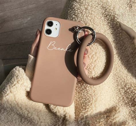 phone case with keychain holder.